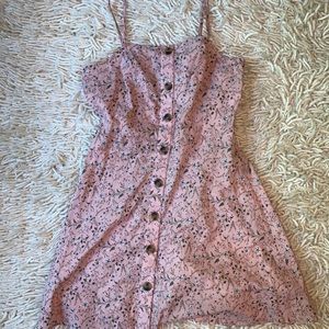 Pink floral sundress